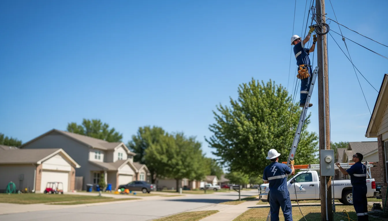 Residential electrician providing installation services in Cedar Bluffs, NE